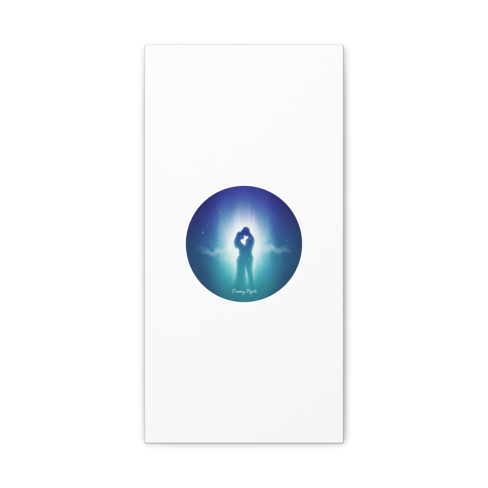 Dreamy Nightscape Canvas | Afterlight Atmospheric Print, Luminous Night Bloom