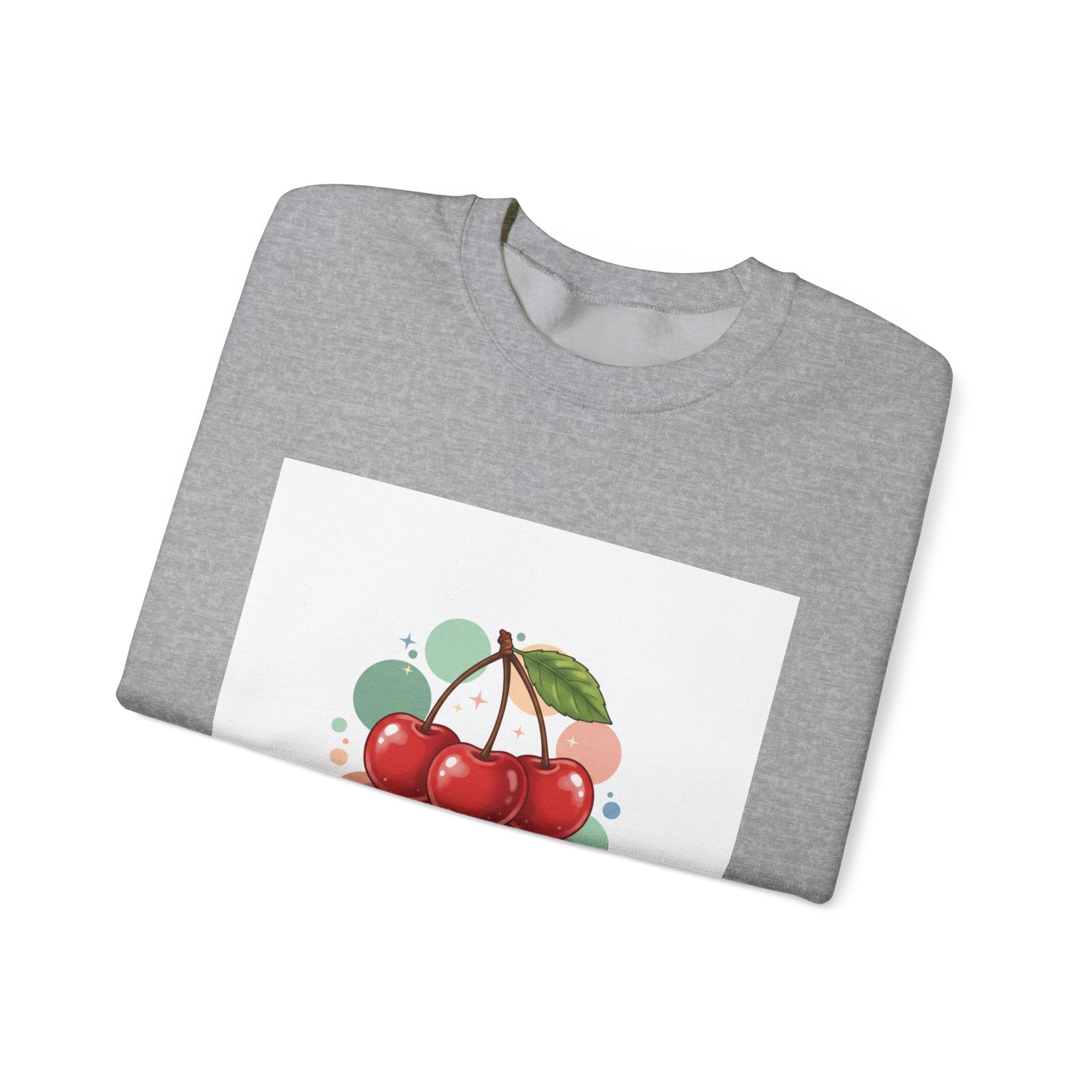Cherries on Top Sweatshirt | vintage cherry kawaii fruit graphic
