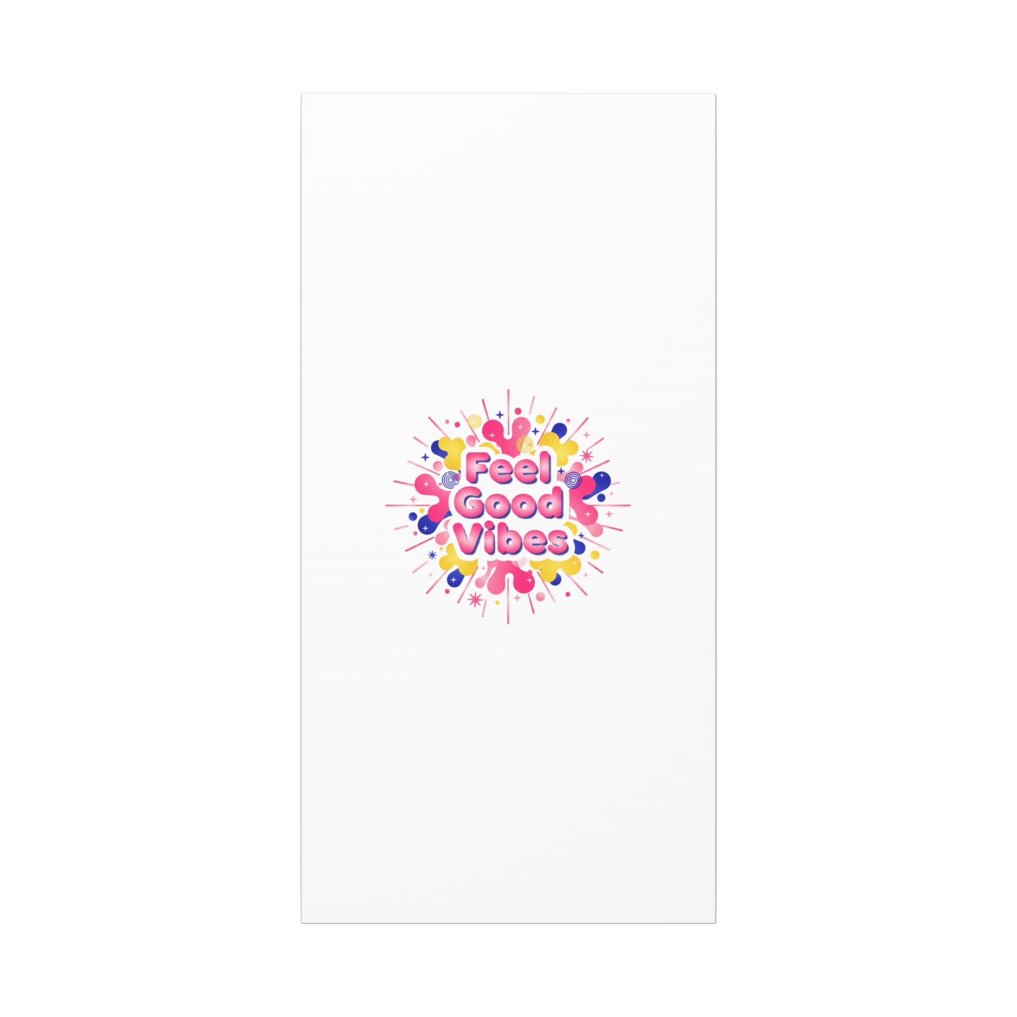 Feel Good Vibes Canvas | Dopamine Decor, Neon Gradient Squishy Art