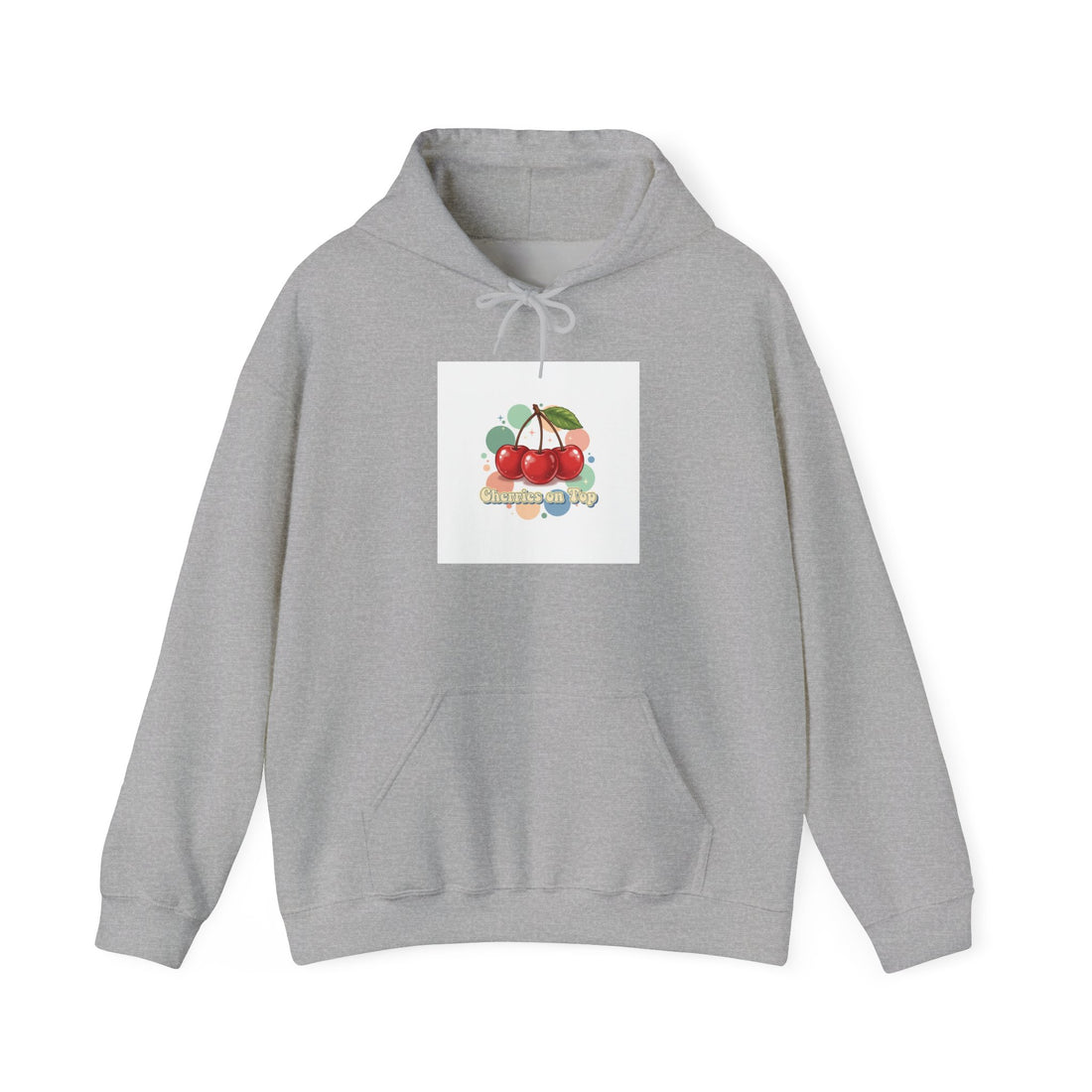 Cherry Cluster Hoodie | vintage cherry design, kawaii fruit graphic