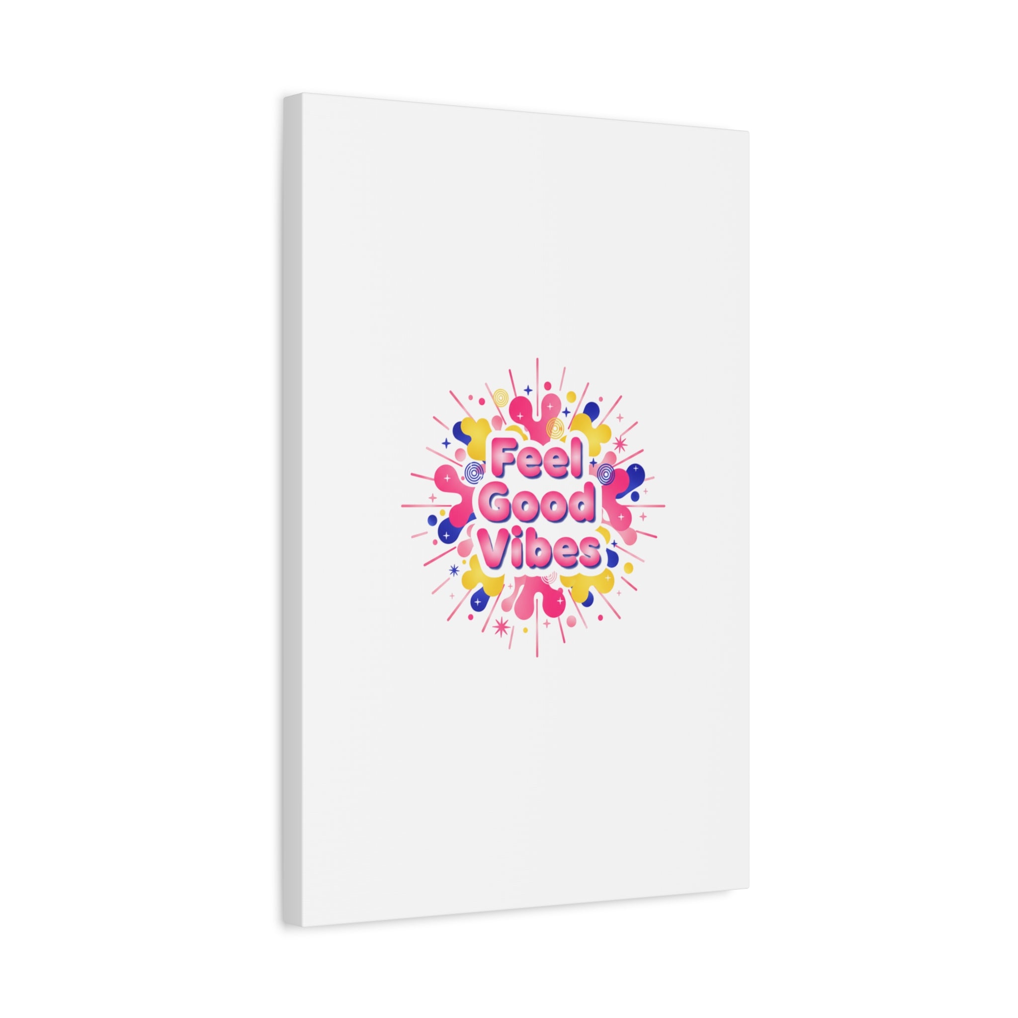 Feel Good Vibes Canvas | Dopamine Decor, Neon Gradient Squishy Art