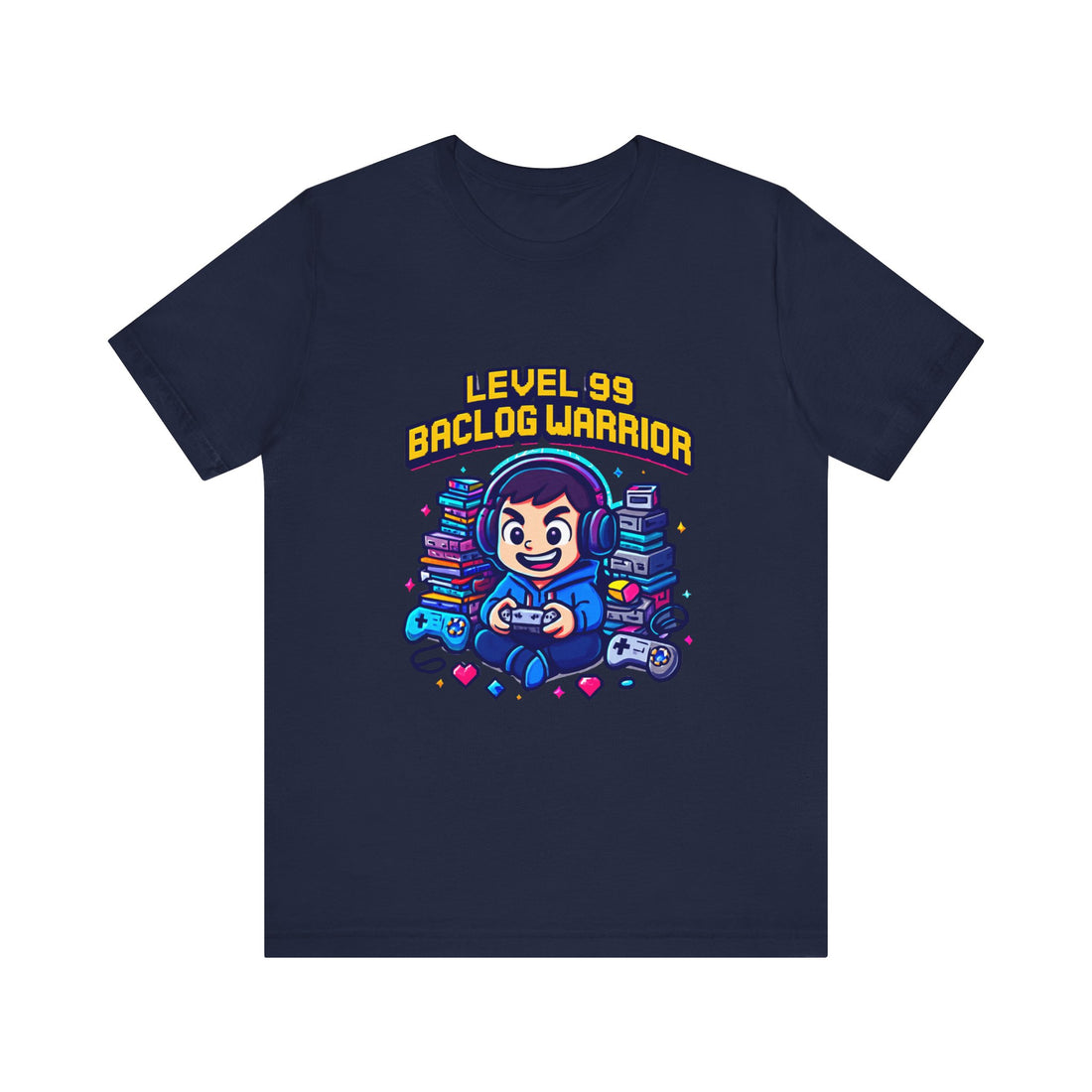 Gamer Tee — “Level 99 Baclog Warrior” Graphic T-Shirt