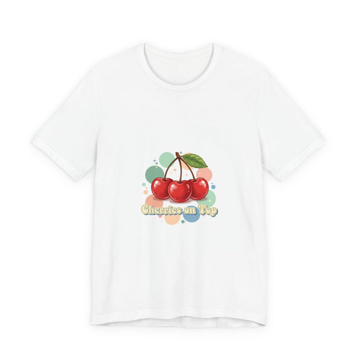 Cherry Cluster Tee | vintage cherry design, kawaii fruit graphic