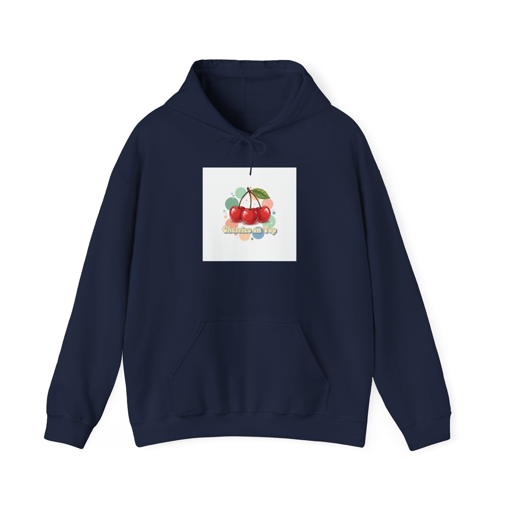 Cherry Cluster Hoodie | vintage cherry design, kawaii fruit graphic