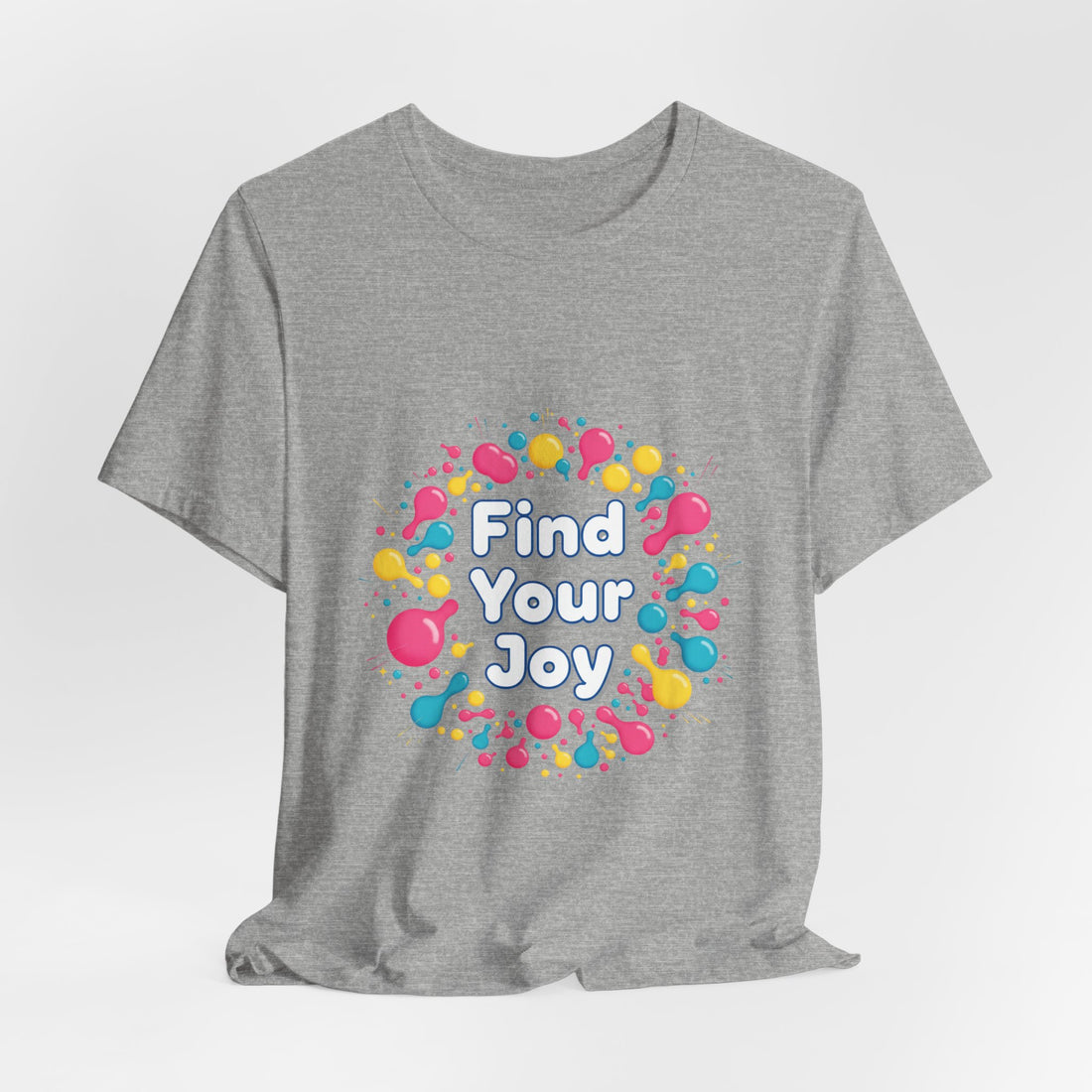 Find Your Joy T-Shirt | Dopamine Decor, Neon Gradient Squiggle Art