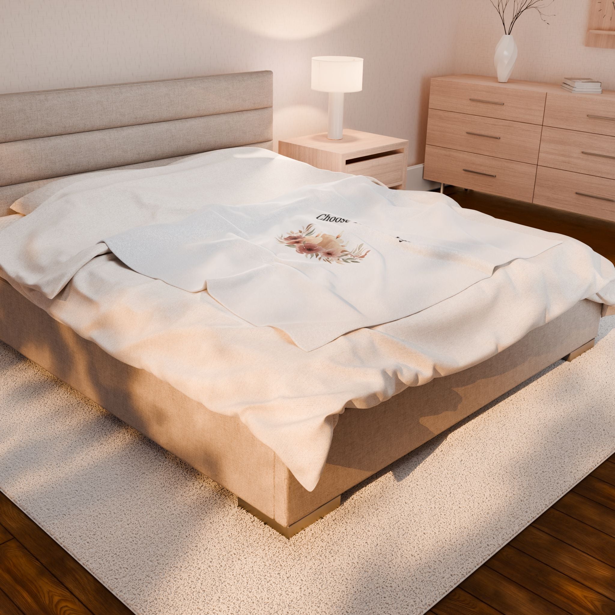 Choose You Today Velveteen Plush Blanket | Self‑Love Valentine, Self Care
