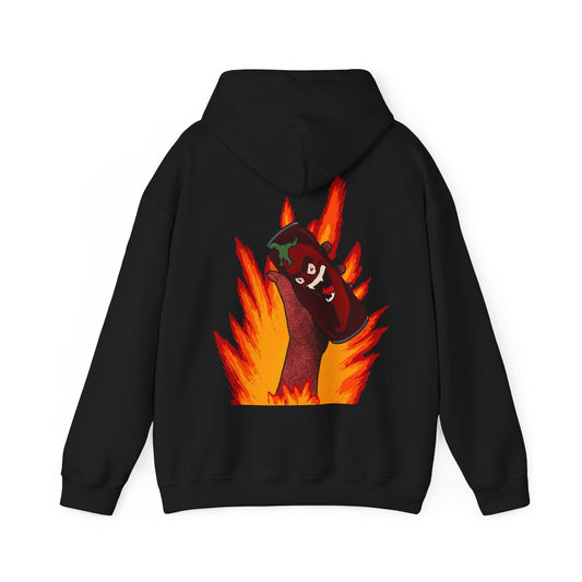 Stylish Unisex Graphic Hoodie, Cozy Fire Design Sweatshirt, Gift for Him & Her, Casual Everyday Wear, Perfect for Fall & Winter