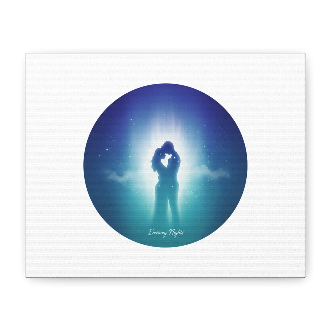 Dreamy Nightscape Canvas | Afterlight Atmospheric Print, Luminous Night Bloom