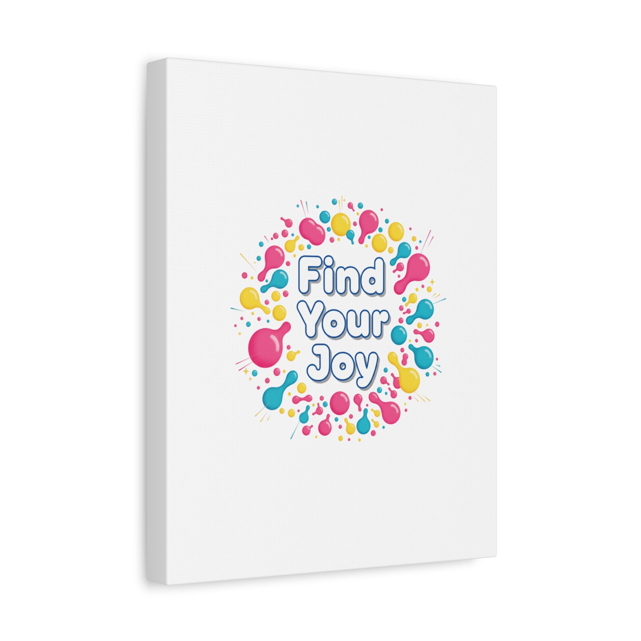 Find Your Joy Canvas | Dopamine Decor, Neon Gradient Squiggle Art