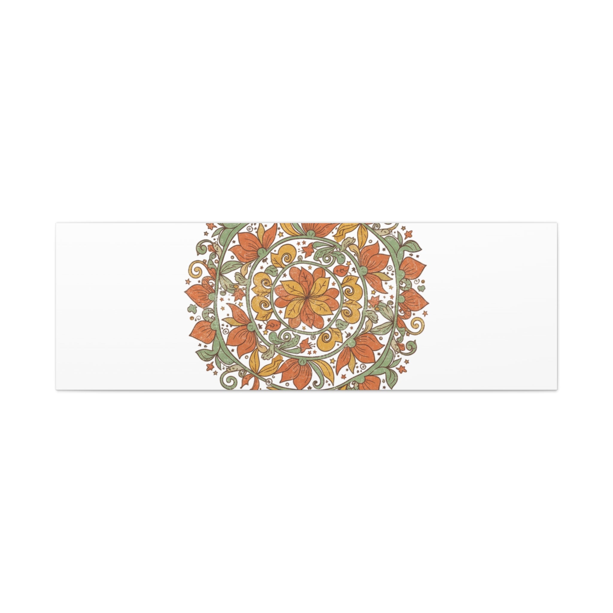 Stay Wild Mandala Canvas, Boho Paisley Wall Art | Artisanal Boho Print