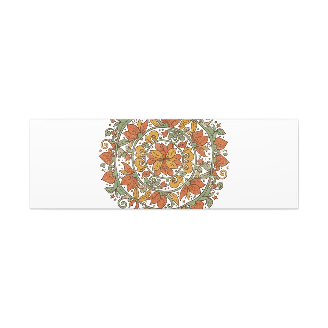 Stay Wild Mandala Canvas, Boho Paisley Wall Art | Artisanal Boho Print