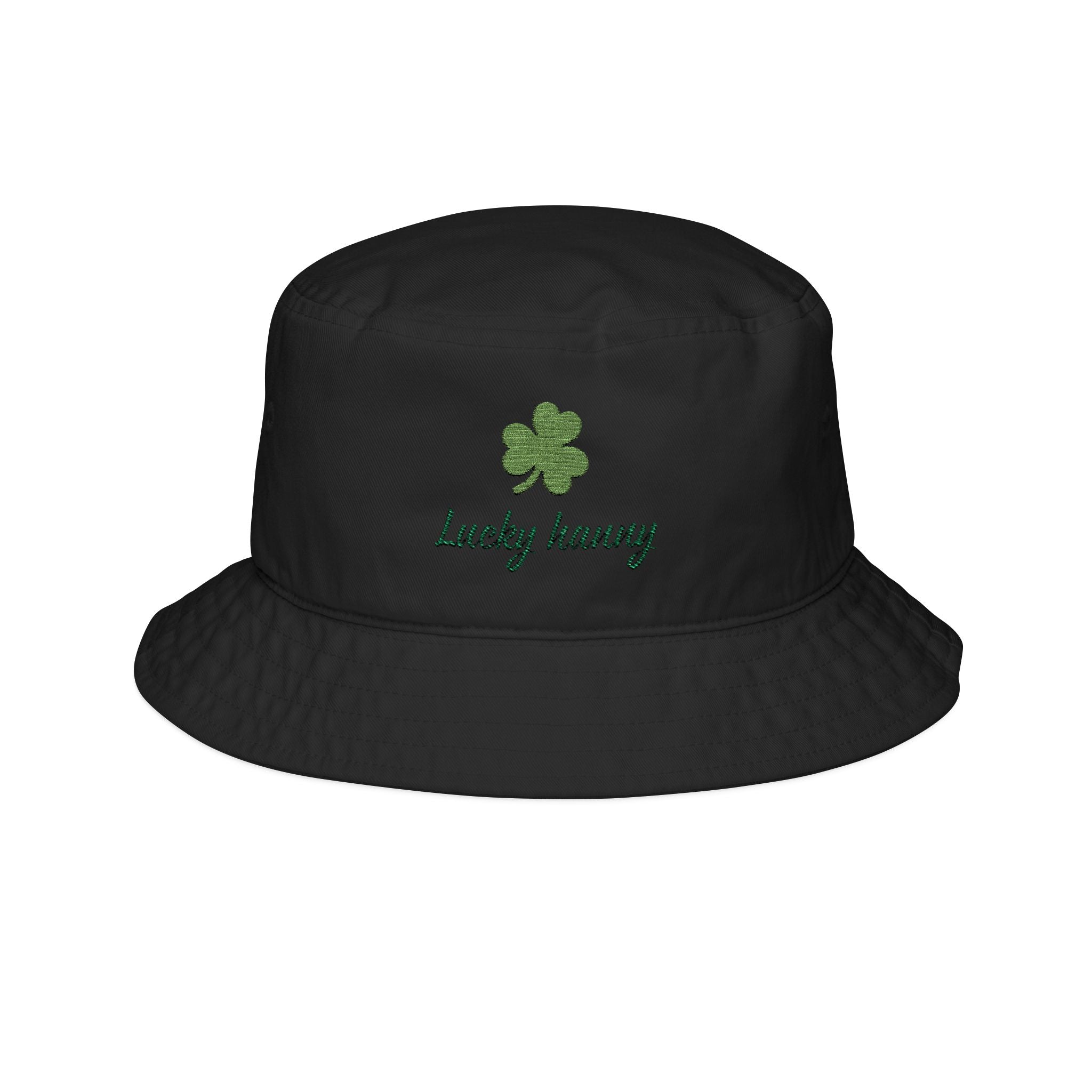 St. Patrick's Day Bucket Hat, Lucky Charm Hat, Embroidered Hat for Celebrations, Green Clover Accessory, Holiday Gift for Him/Her - Goat Corp