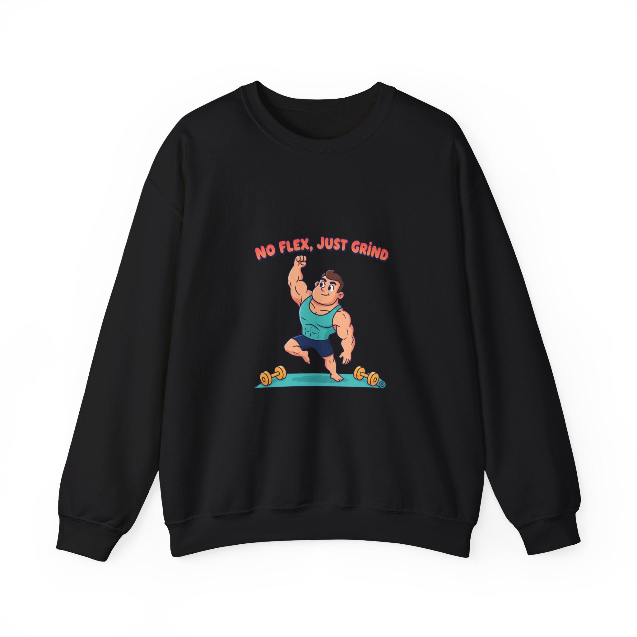 No Flex Just Trying Sweatshirt | gymtimidation, start small fitness