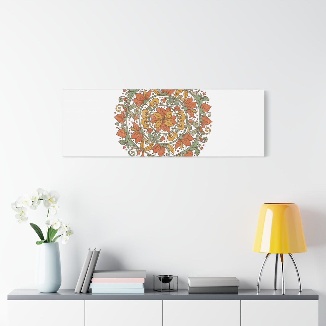 Stay Wild Mandala Canvas, Boho Paisley Wall Art | Artisanal Boho Print