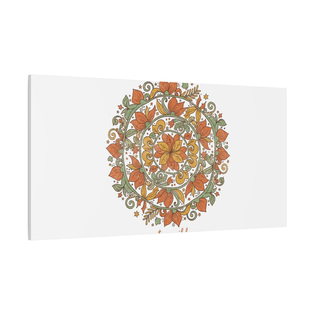 Stay Wild Mandala Canvas, Boho Paisley Wall Art | Artisanal Boho Print