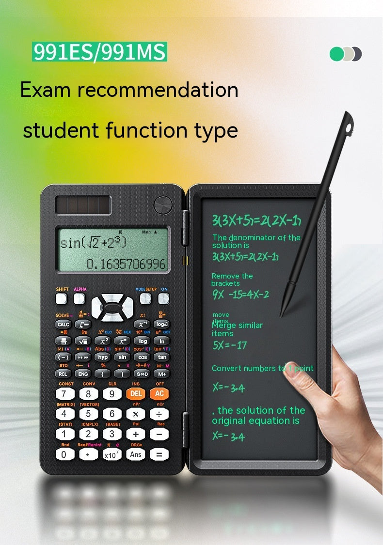 2 In 1 Foldable Scientific Calculators Handwriting Tablet Learning Function Calculator  Foldable Desk Scientific Calculators - Goat Corp