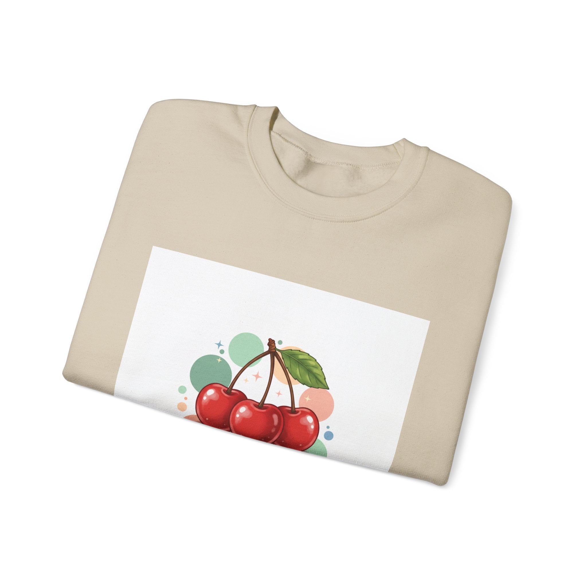 Cherries on Top Sweatshirt | vintage cherry kawaii fruit graphic