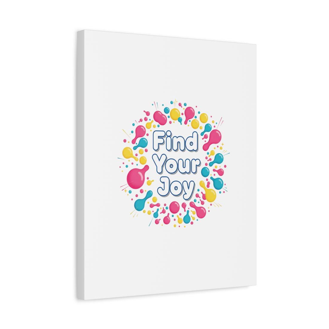 Find Your Joy Canvas | Dopamine Decor, Neon Gradient Squiggle Art