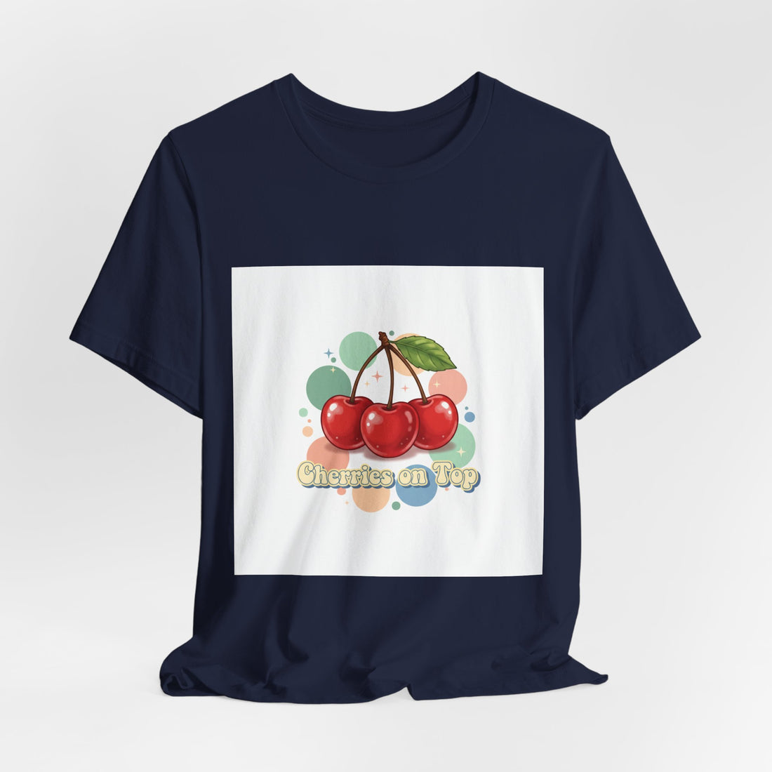 Cherry Cluster Tee | vintage cherry design, kawaii fruit graphic