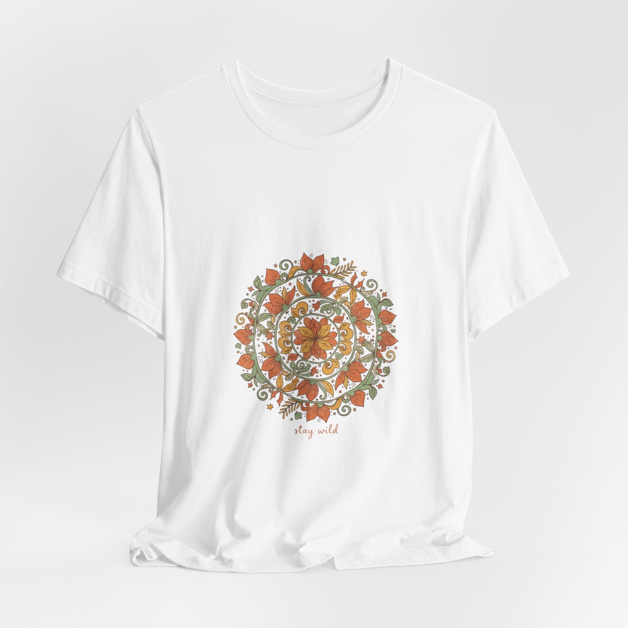 Mandala Paisley Sunburst Tee | Boho tapestry shirt, vintage paisley design