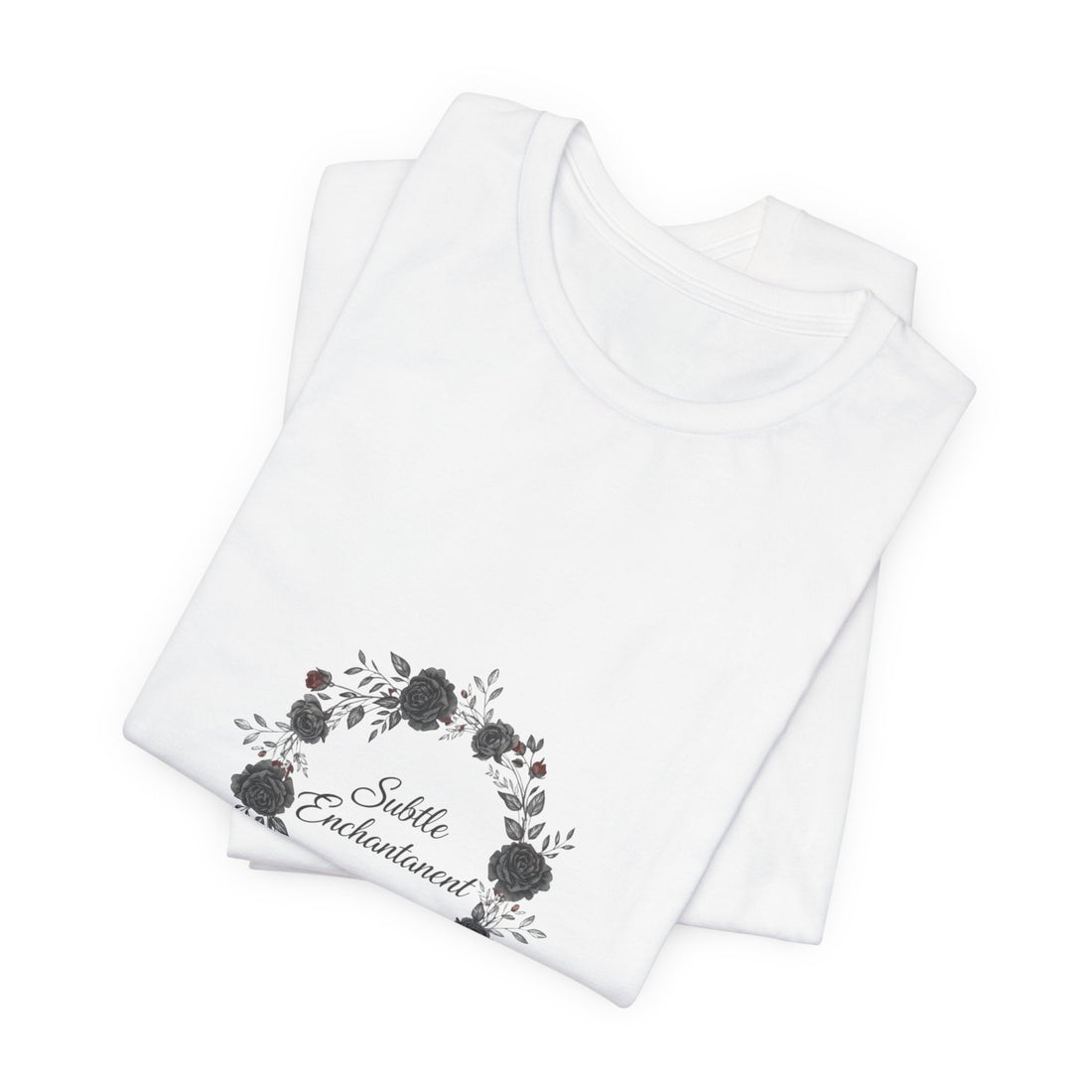 Moon Rose Wreath Tee | gothic floral tee, dark romance shirt