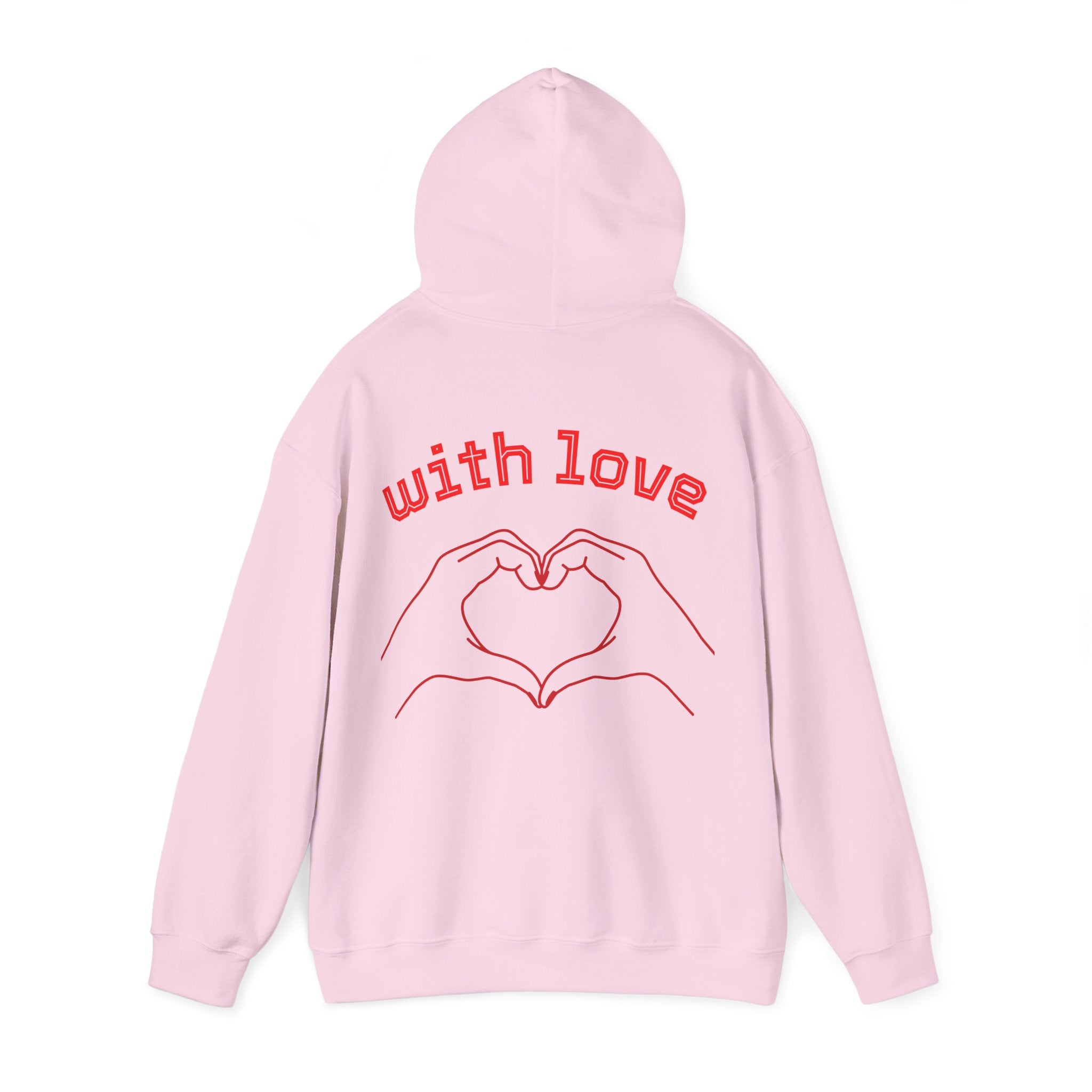 Heartfelt Love Hoodie, Unisex Hooded Sweatshirt for Couples, Valentine's Day Gift, Cozy Love Wear, Cute Friendship Sweatshirt - Goat Corp