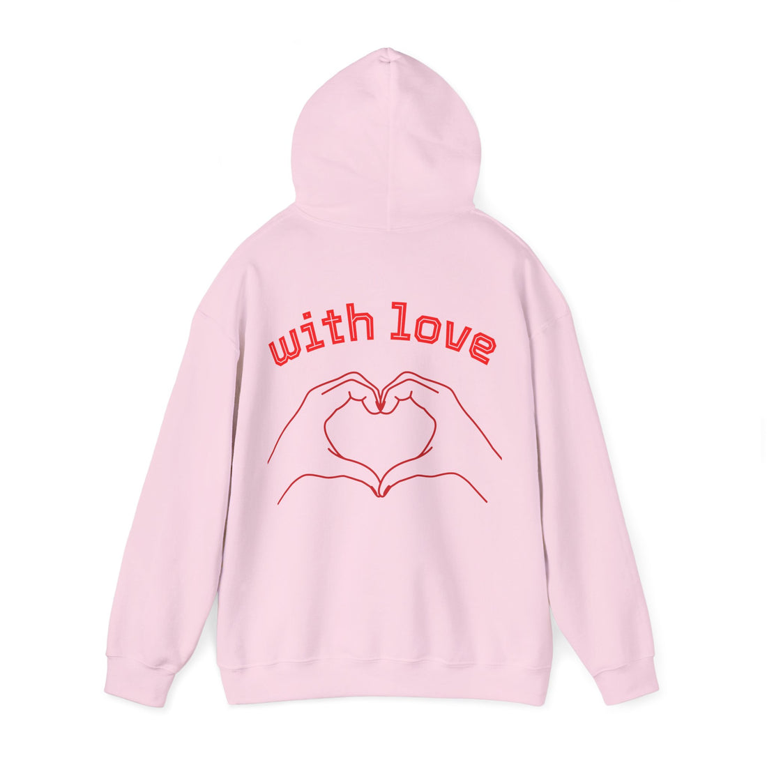Heartfelt Love Hoodie, Unisex Hooded Sweatshirt for Couples, Valentine's Day Gift, Cozy Love Wear, Cute Friendship Sweatshirt - Goat Corp
