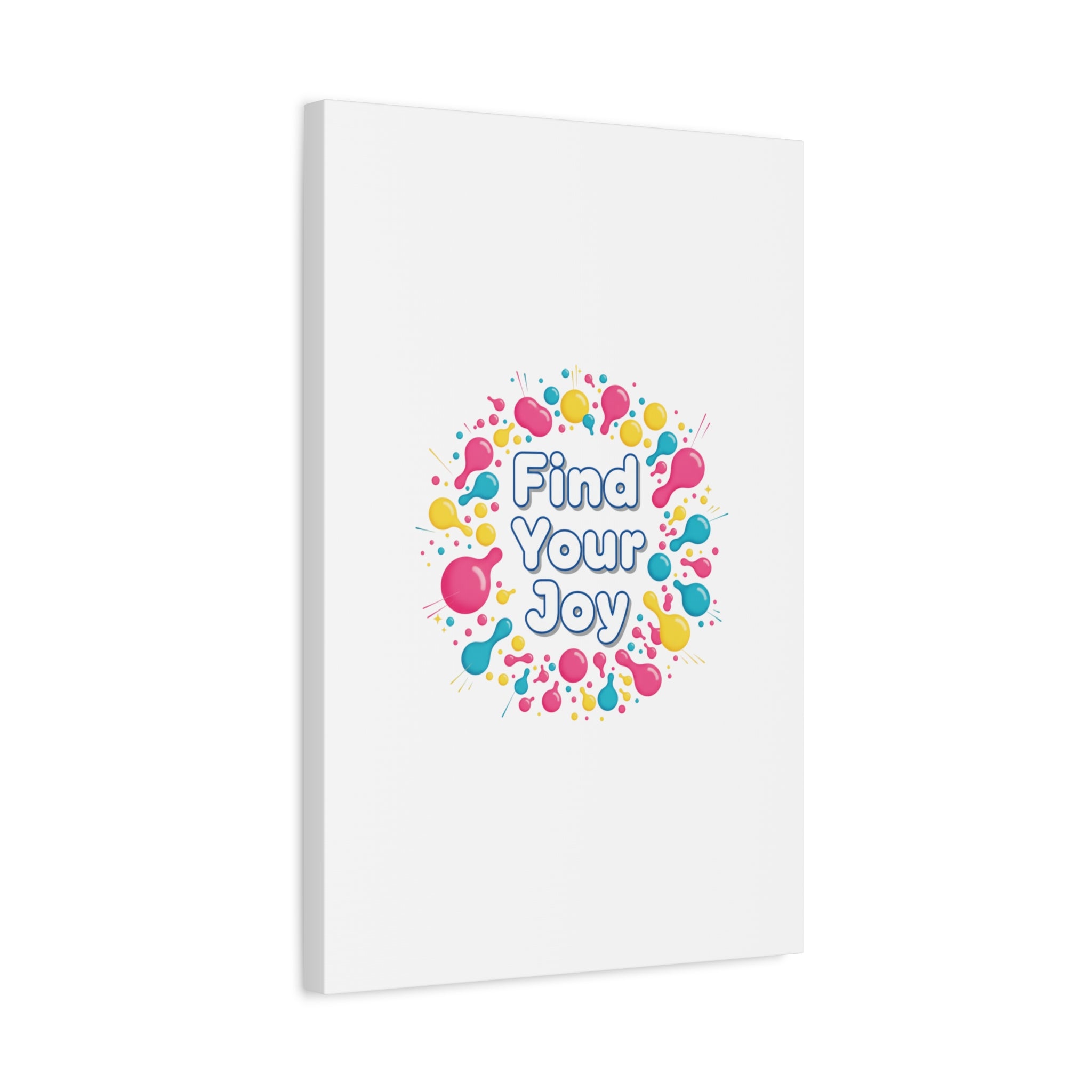 Find Your Joy Canvas | Dopamine Decor, Neon Gradient Squiggle Art