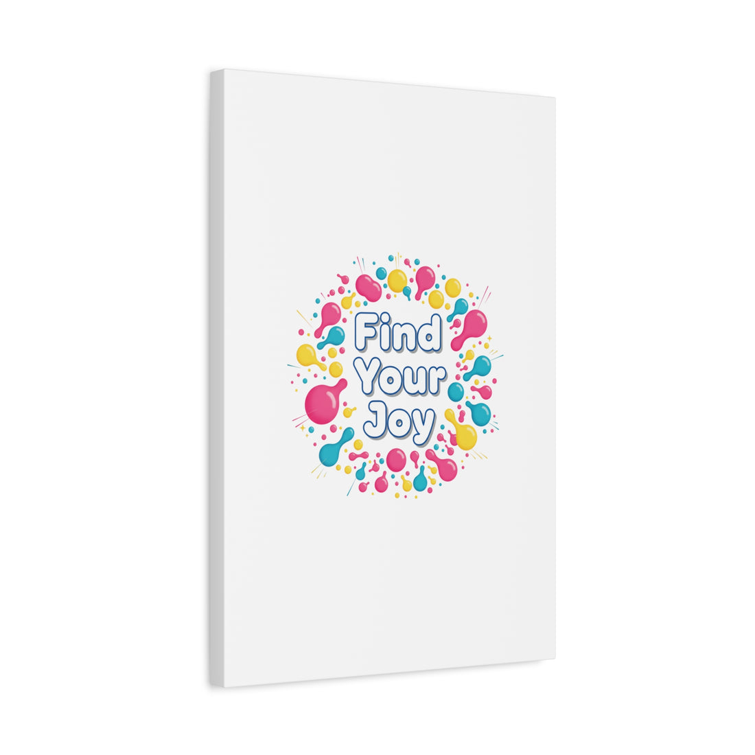 Find Your Joy Canvas | Dopamine Decor, Neon Gradient Squiggle Art