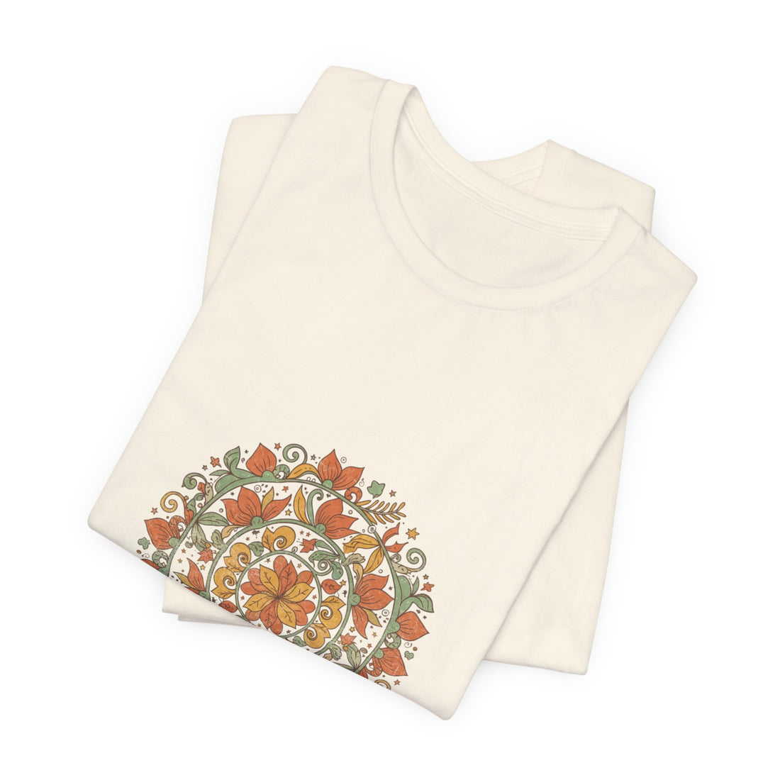 Mandala Paisley Sunburst Tee | Boho tapestry shirt, vintage paisley design