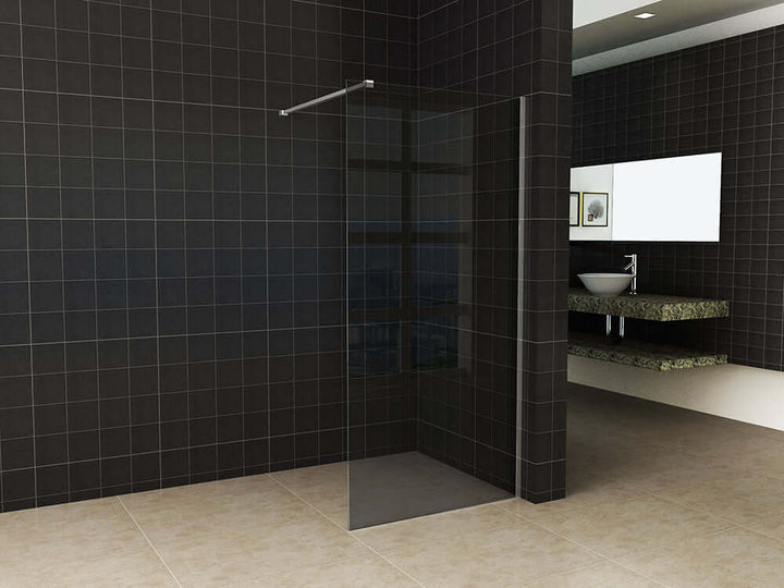 Wiesbaden Slanke Inloopdouche met Rookglas 100x200 cm 8 mm Nano Coating