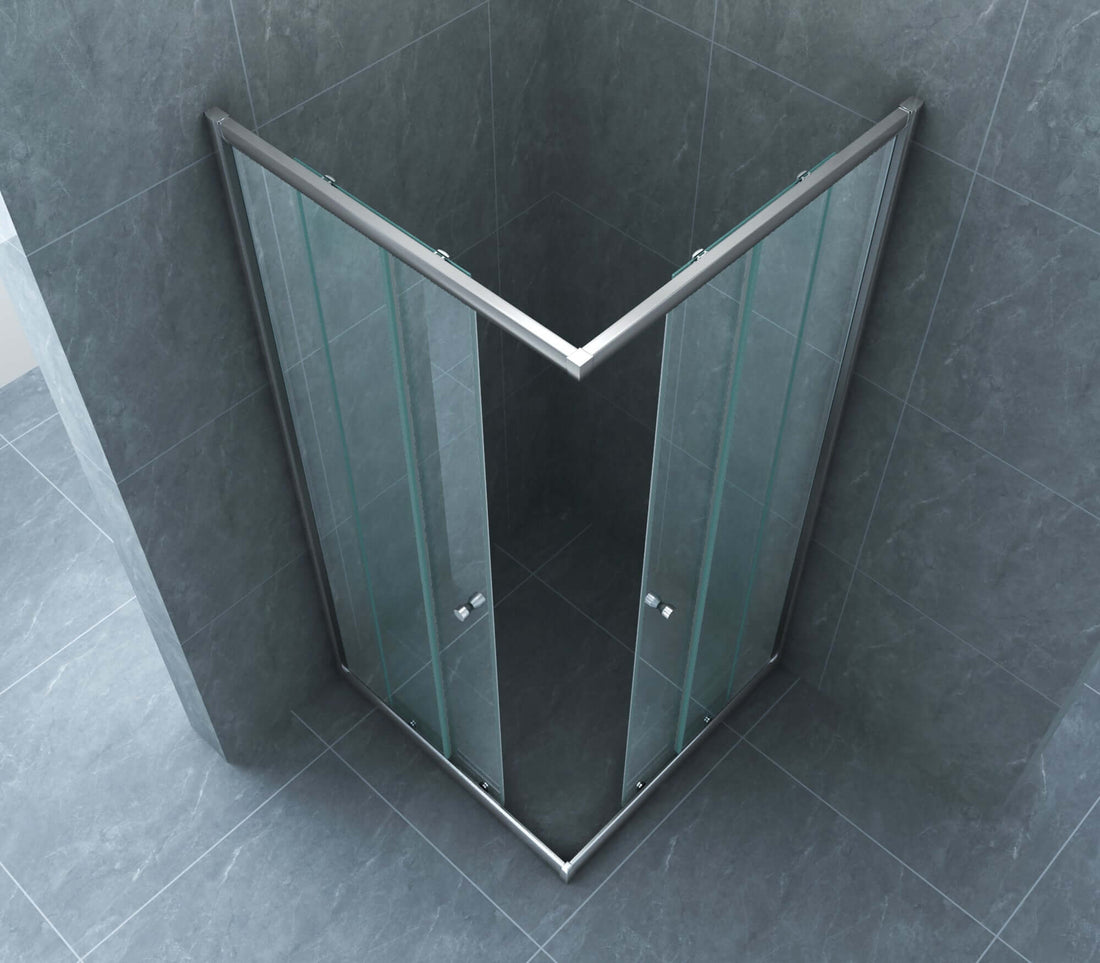 Actie Hoekinstap Douchecabine Wiesbaden 100x100x190 cm 5 mm Helder Glas