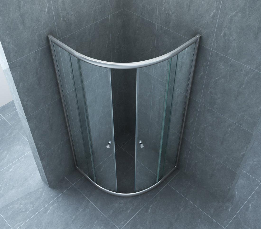 Actie Kwartronde Douchecabine Wiesbaden 90x90x190 cm 5 mm Helder Glas