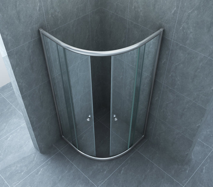 Actie Kwartronde Douchecabine Wiesbaden 90x90x190 cm 5 mm Helder Glas