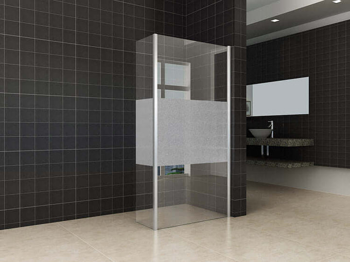 Wiesbaden Zijwand Hoekprofiel met Middenband 40x200 cm 10 mm Nano