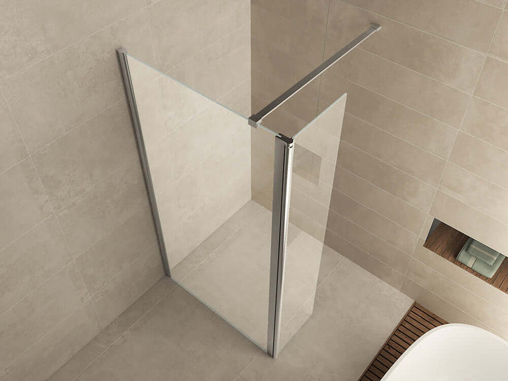 Wiesbaden Zijwand 30X200 Cm met Scharnierprofiel 10Mm Nano Glas