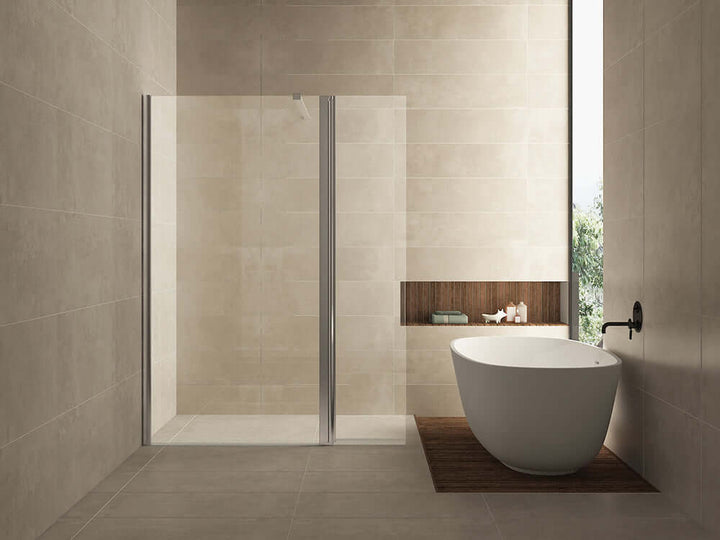 Wiesbaden Zijwand 30X200 Cm met Scharnierprofiel 10Mm Nano Glas