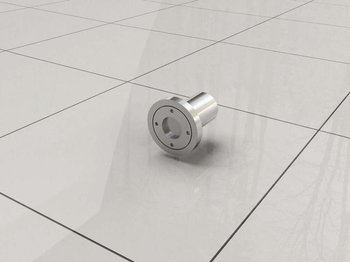 Wiesbaden plafondstabilisatiestang, rond 100 cm, chroom (kan worden ingekort)