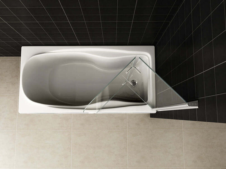 Wiesbaden Opvouwbare Badwand 100x140 cm 6mm Nano Coating