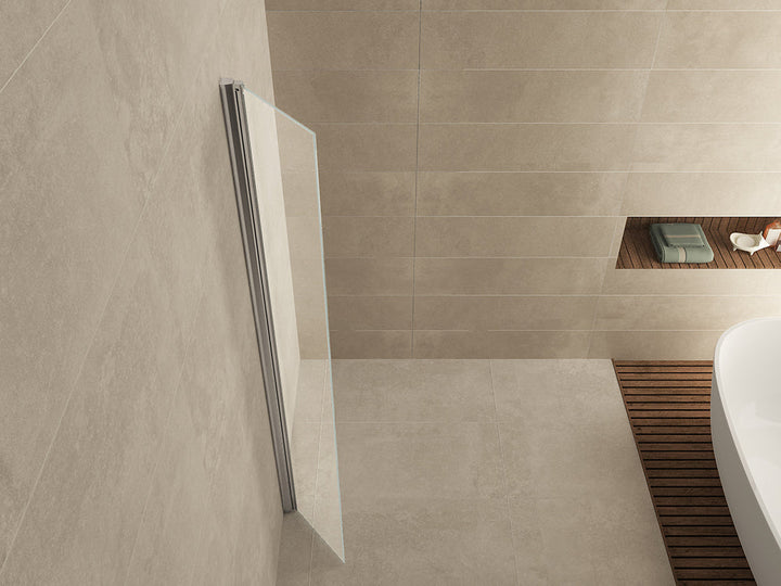 Wiesbaden Opklapbare Zijwand 40 cm met Wandprofiel Nano 10 mm