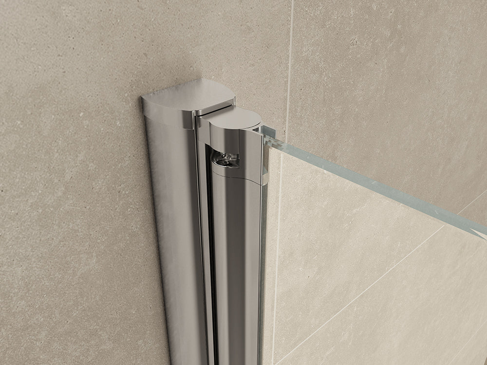 Wiesbaden Opklapbare Zijwand 40 cm met Wandprofiel Nano 10 mm