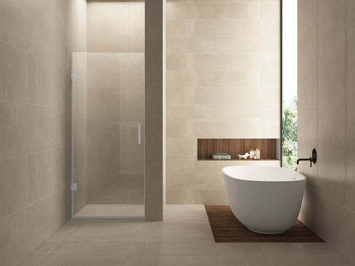 Wiesbaden Minder 100x200 cm glas voor nisdeur, 8 mm nano helder glas