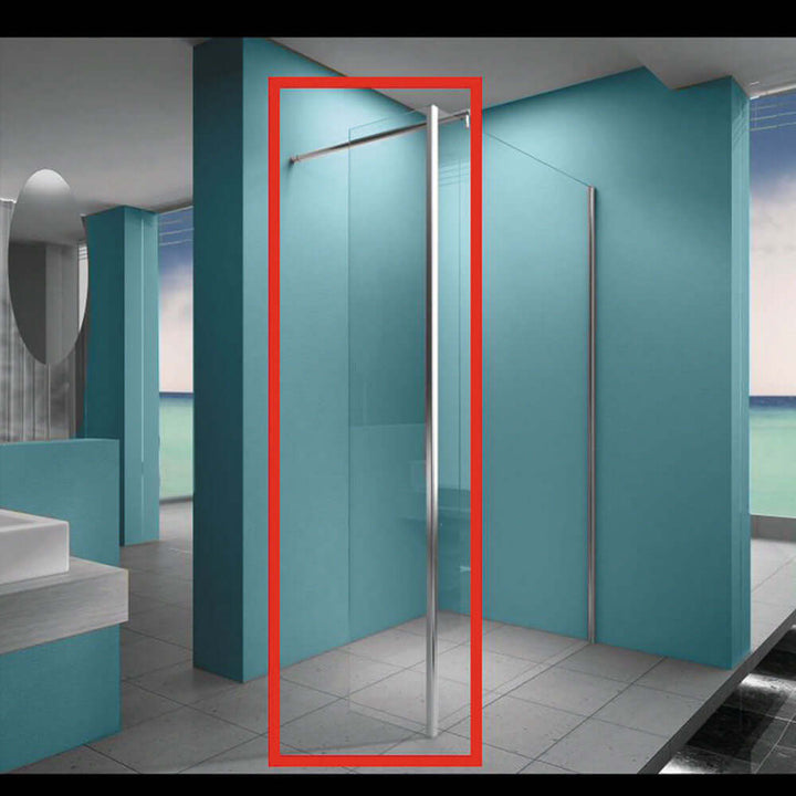 Actie Zijwand Wiesbaden Hoekprofiel 30x200 cm Nano Coating 8 mm