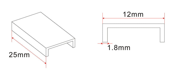 Wiesbaden Slim kunststof afdekkapje mat zwart