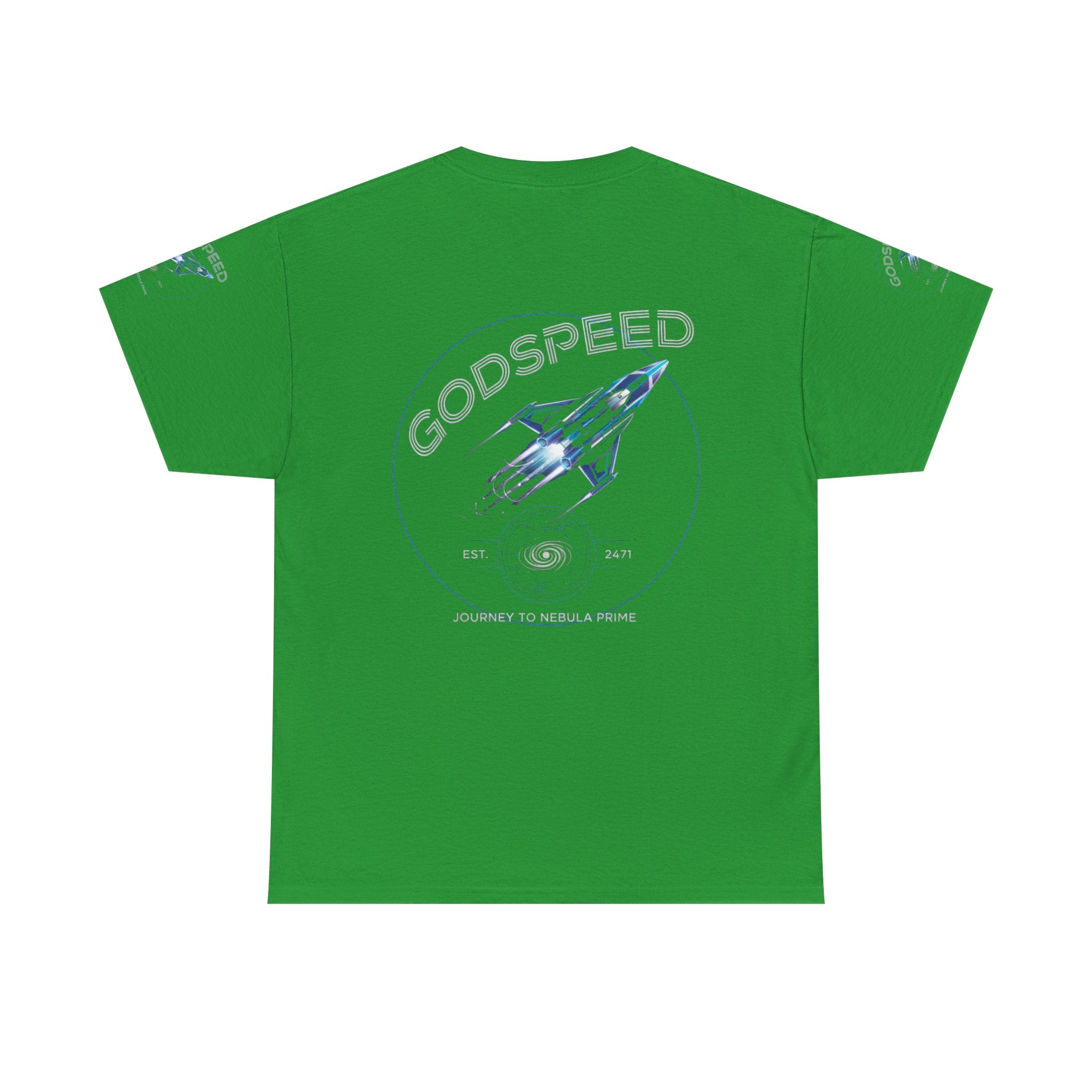 Rocket Space Unisex Tee - Godspeed to the Stars Design - Goat Corp