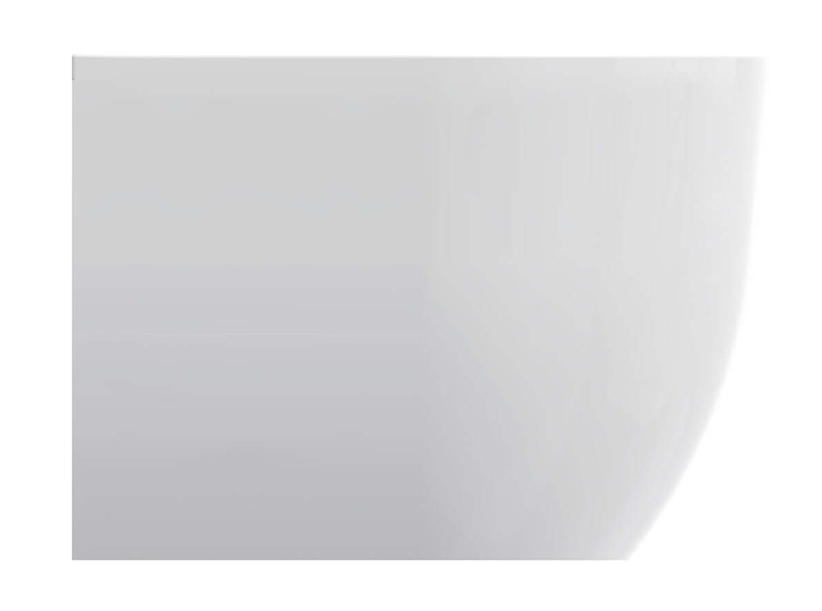 Zenn halfvrijstaand bad Wiesbaden 170X75 cm met afvoer in wit