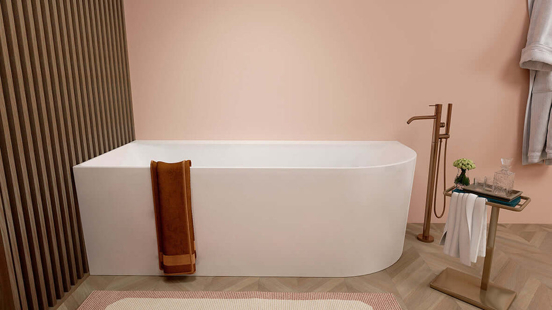 Zenn Hoekbad Wiesbaden Links 180X80 Cm met Afvoer in Wit