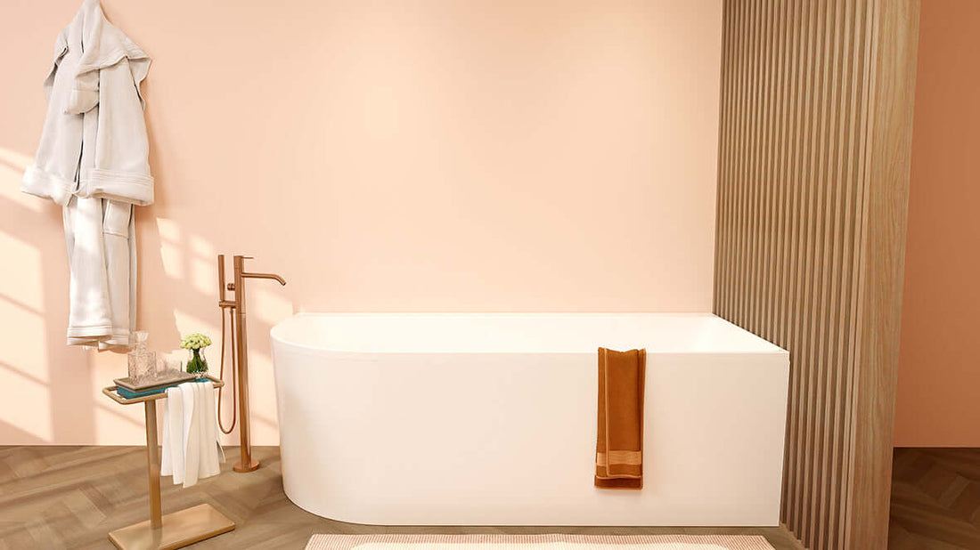 Zenn Hoekbad Wiesbaden 180X80 Cm met Afvoer in Mat Wit