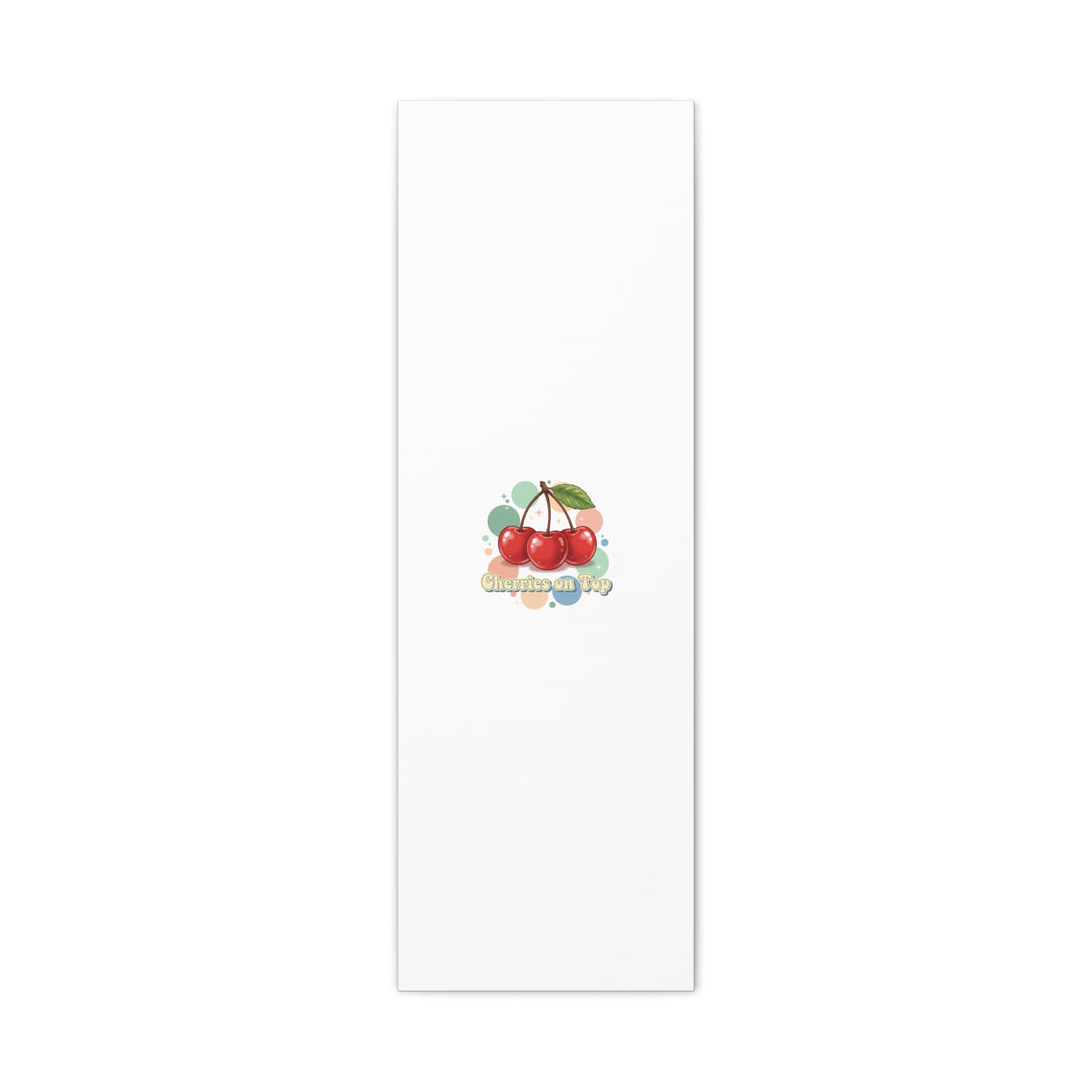 Cherries on Top Canvas | Retro Kawaii Fruit Wall Art