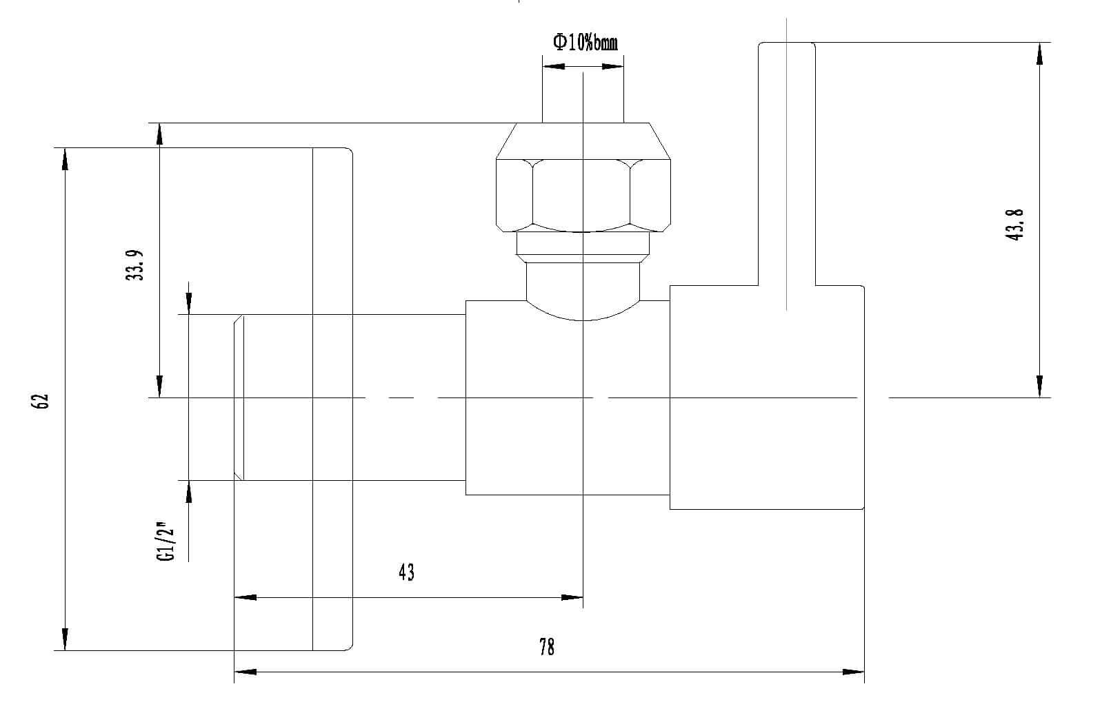Xellanz Minimaal Hoekventiel 1/2 x 3/8 of Compressie 10 mm Brons Wiesbaden